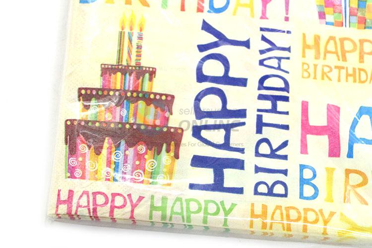 Great Happy Birthday Square Paper Towel for Sale