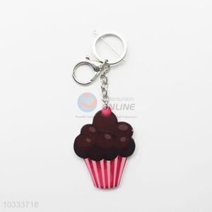 Wholesale low price best lovely cup cake key chain