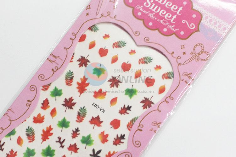 Top quality low price tree leaves nail sticker