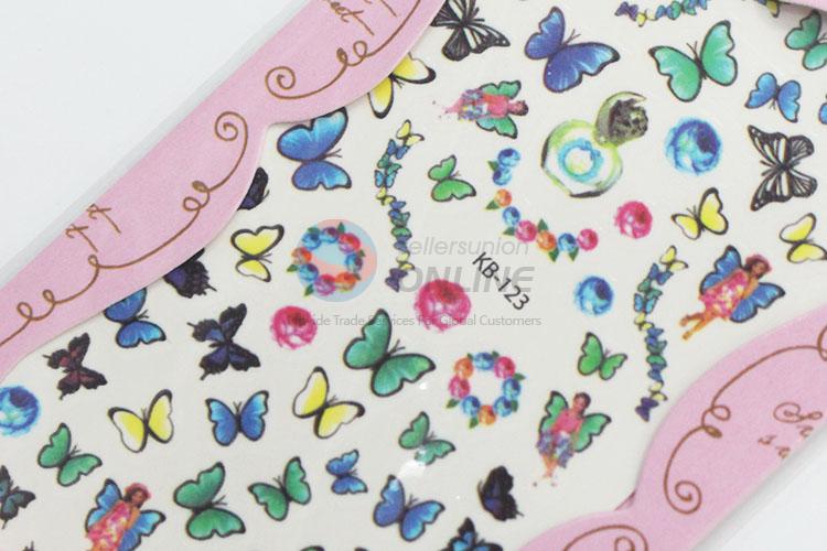 Low price cute useful butterflies nail sticker