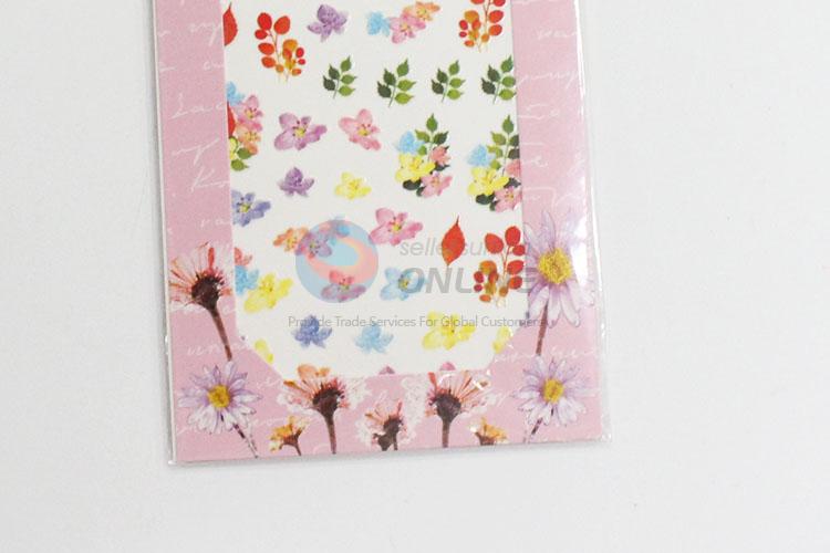 Promotional cool low price flowers&leaves nail sticker