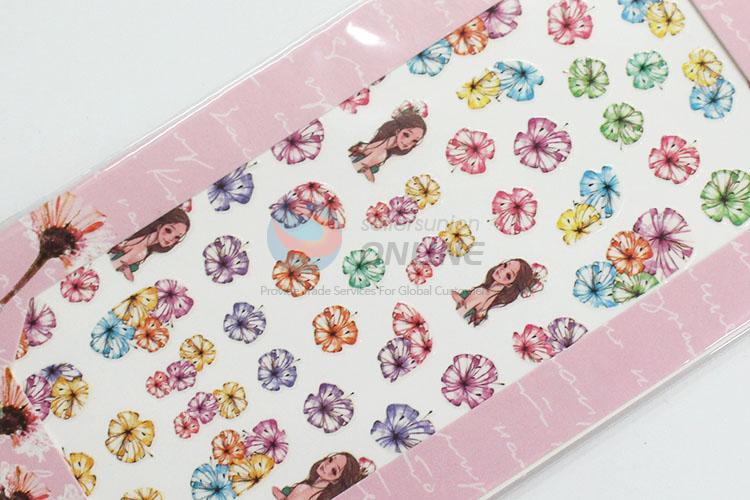 Wholesale beautiful flowers nail sticker