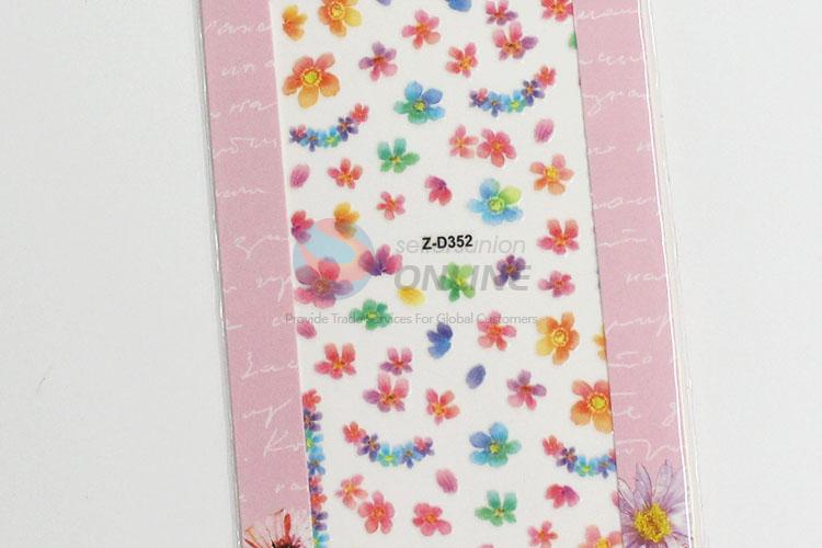 Cheap cute flowers nail sticker