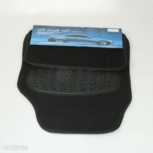 PVC black car foot mat with wholesale price