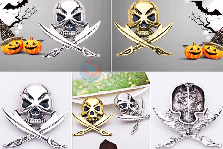 Lovely design custom skull shaped brooch