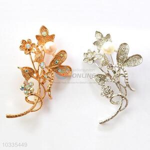 Delicate design new arrival plum blosso pearl brooch