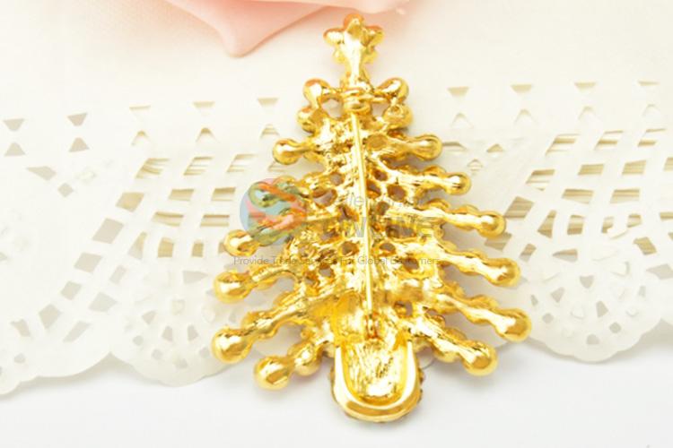 Factory promotional customized Christmas tree brooch