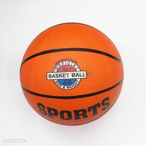 Orange PU Leather Basketball for Training Match