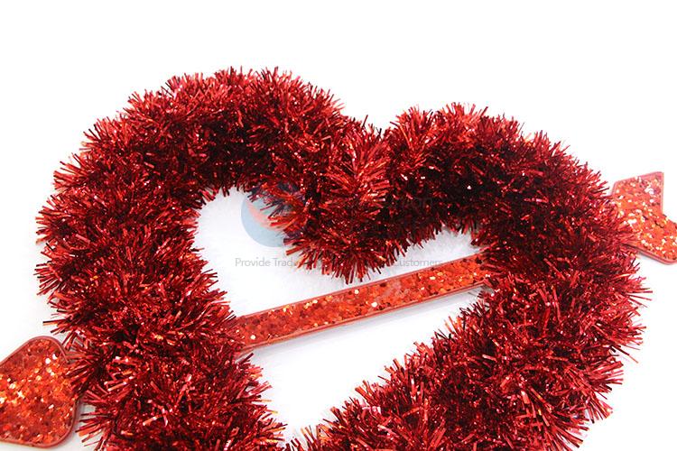 Beautiful Red Heart Shaped Christmas Decoration for Sale