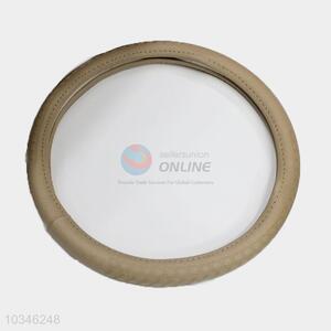 New style brown pu steering wheel cover