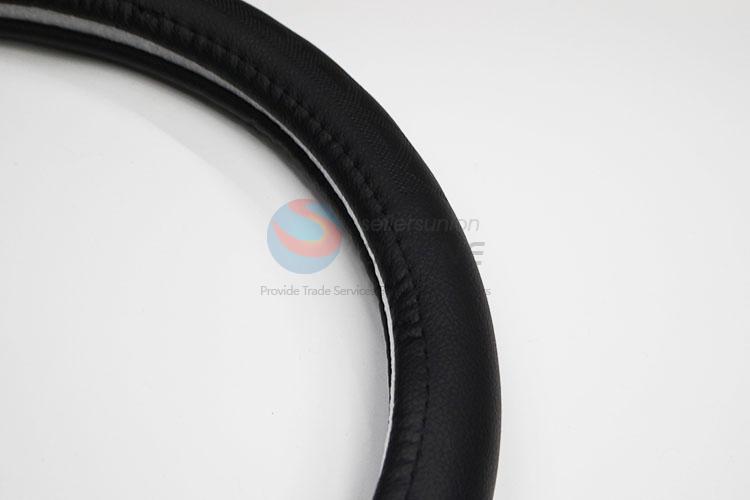 Black pu auto steering wheel covers