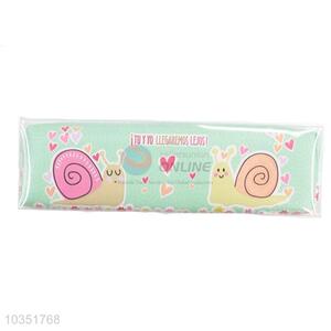 Snail Printed Pu Pencil Bag With Cheap Price