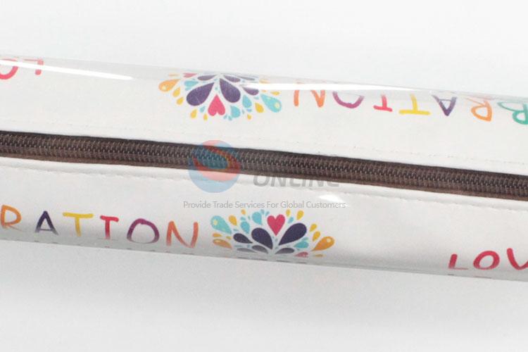 Dolphin Printed Pu Leather Pen Bag With Good Quality