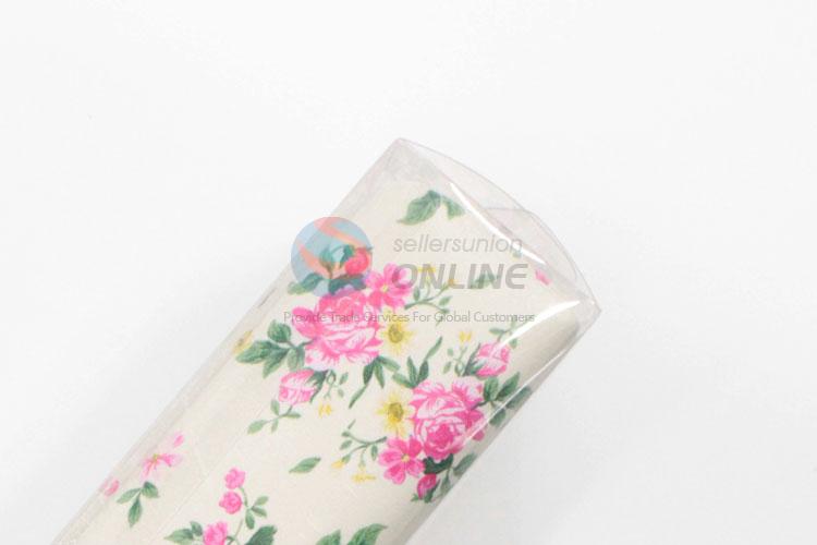 High Quality Cheap Custom Flower Printed Pu Pencil Bag