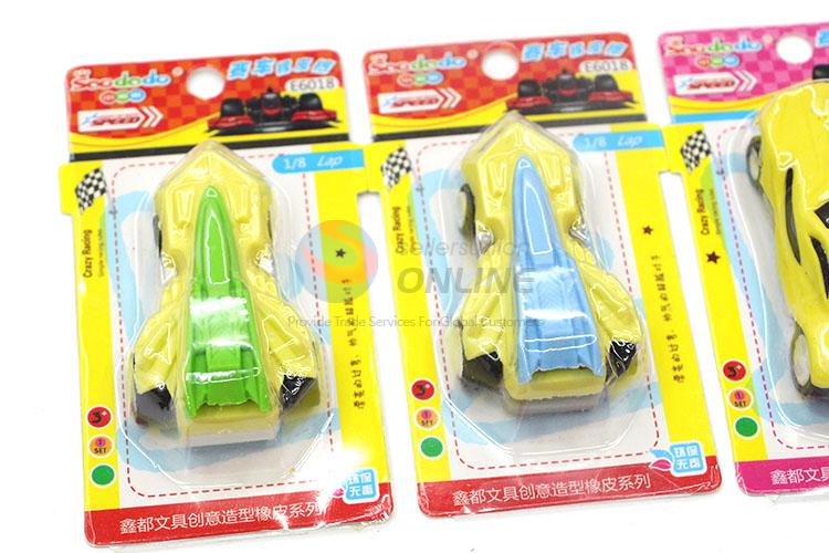 Factory Wholesale Car Design Cartoon Rubber/Eraser for Student