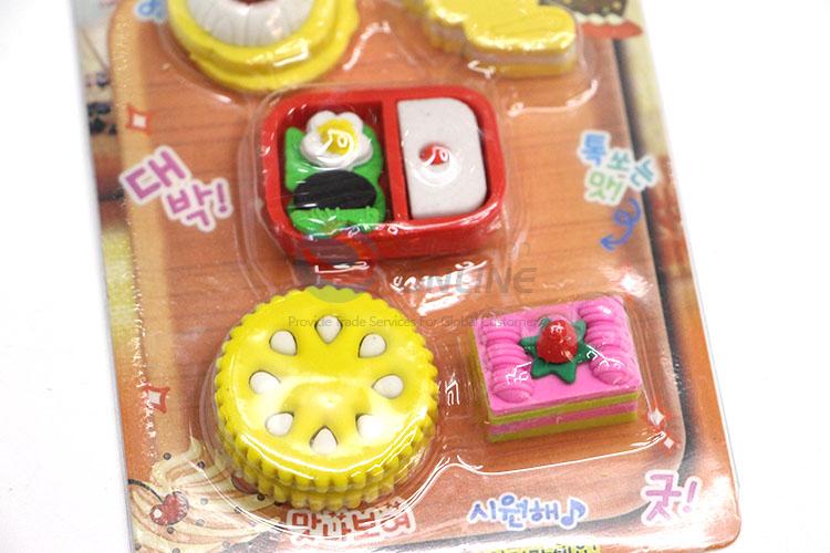 Factory Hot Sell Dessert Design Cartoon Rubber/Eraser for Student