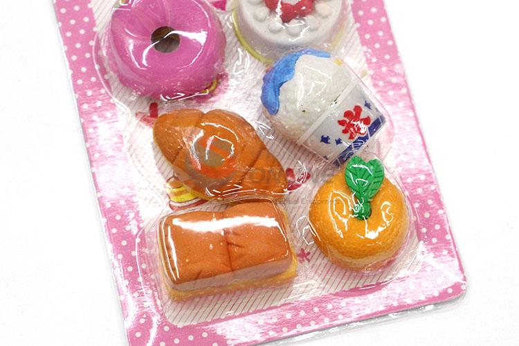 Creative Bread and Dessert Design Cartoon Rubber/Eraser for Student