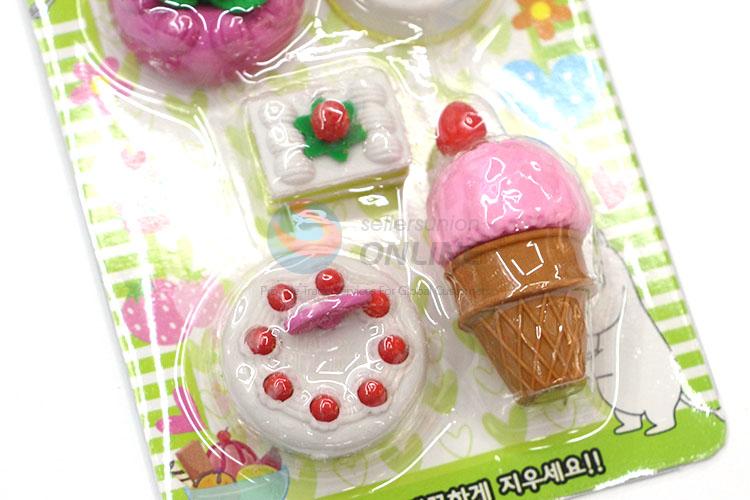 Wholesale Supplies Cake Design Cartoon Rubber/Eraser for Student