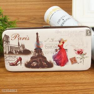 New Design Rectangle Pu Purse Card Holder