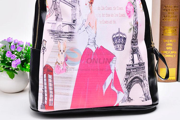 Wholesale Cute Girl Pattern Shoulder Bag Fashion Backpack