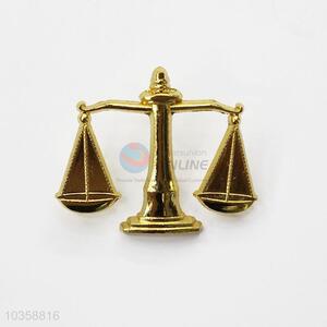 Libra Shaped Hard Enamel Badge Pin