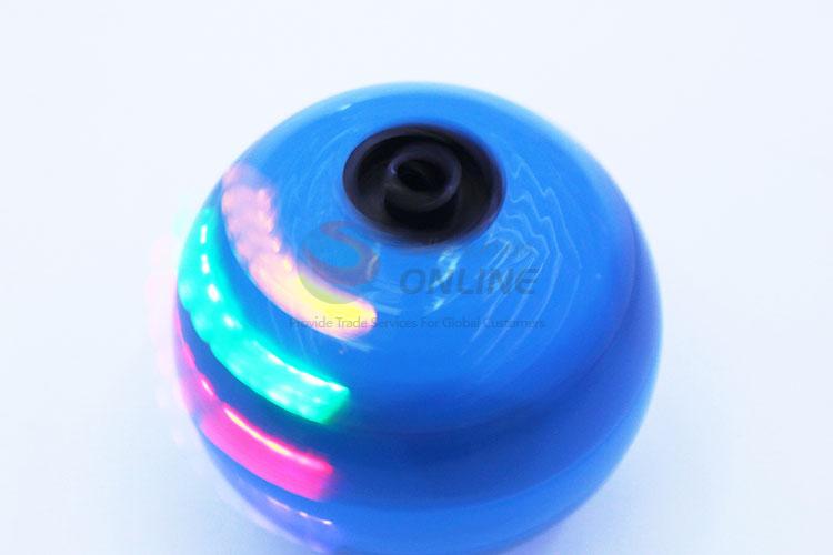 Normal low price ball shape music flash spinning top