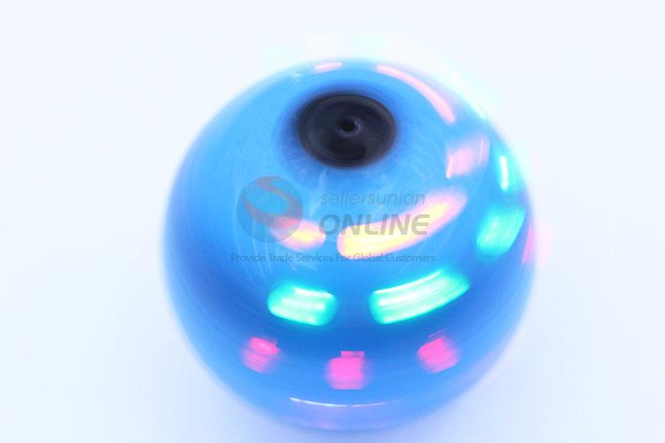 Normal low price ball shape music flash spinning top