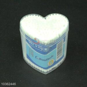 Lovely 200pcs heart shape box plastic handle cotton swabs