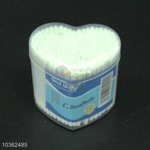 Newly style heart shape box 250pcs plastic handle cotton swabs