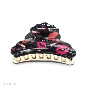 Sexy Lip Pattern Acrylic Hair Claw Cheap Hair Clip