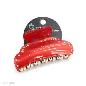 Best Quality Red Acrylic Hair Claw Clip For Women