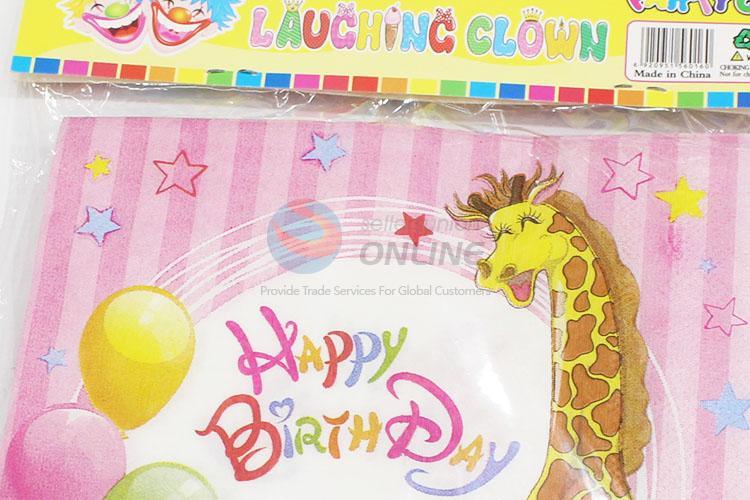 Newly product good 20pcs giraffe pattern napkins