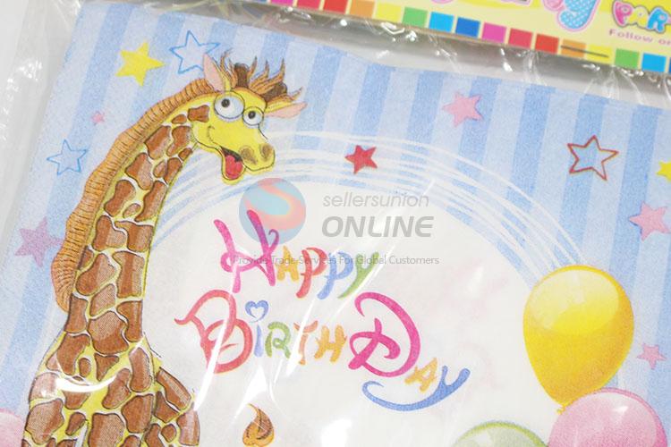 Hot-selling cheap 20pcs giraffe pattern napkins