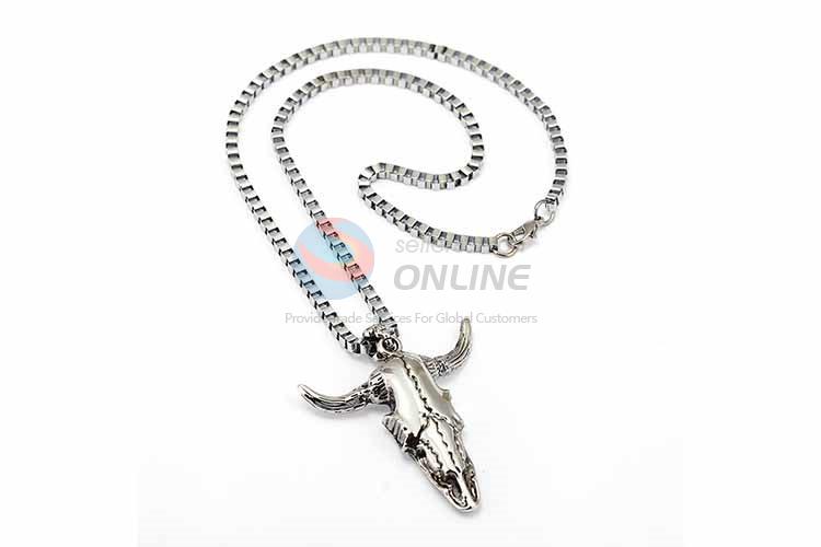 Ox-head Pendant Punk Zinc Alloy jewellery Necklace