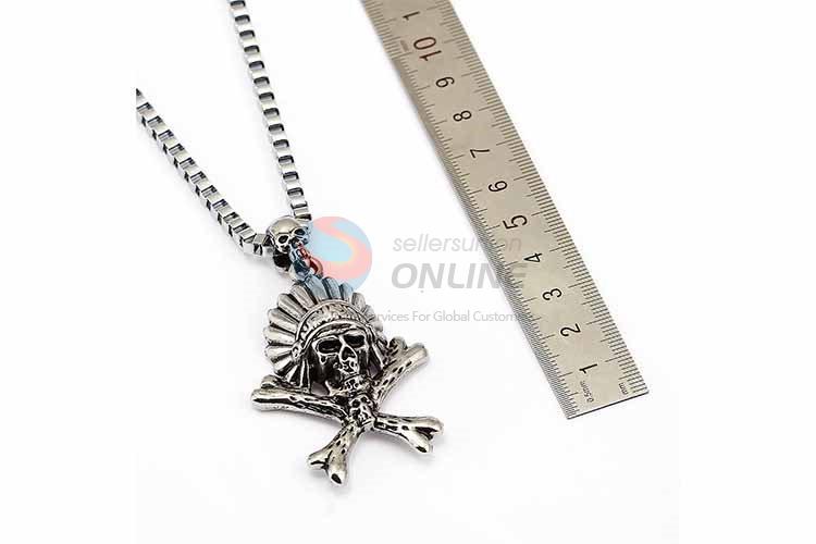 Skull Pendant Punk Zinc Alloy jewellery Necklace