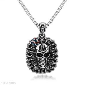 Skull Pendant Punk Zinc Alloy jewellery Necklace