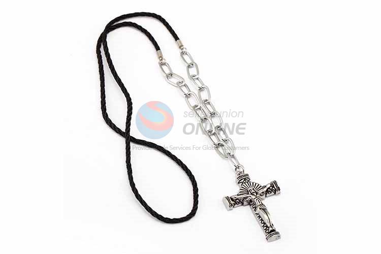 Cross Pendant Punk Zinc Alloy jewellery Necklace