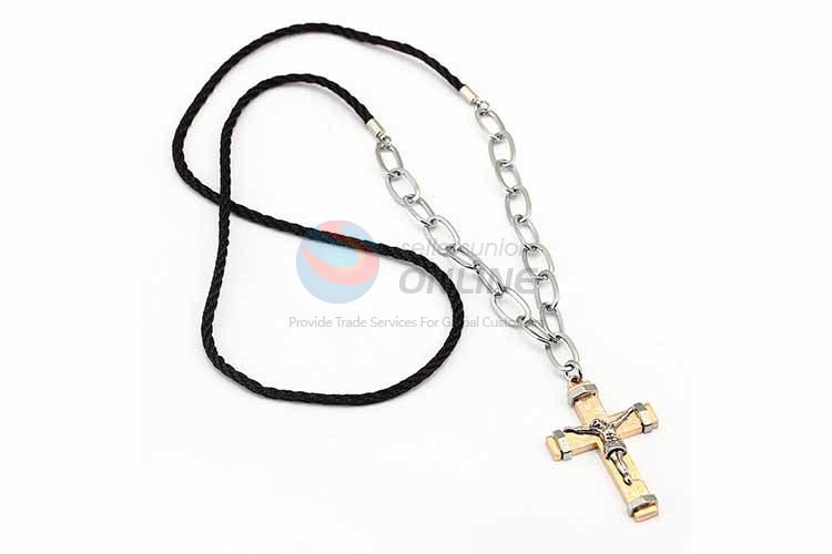 Cross Pendant Punk Zinc Alloy jewellery Necklace