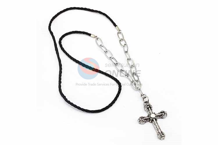 Cross Pendant Punk Zinc Alloy jewellery Necklace