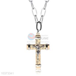 Cross Pendant Punk Zinc Alloy jewellery Necklace