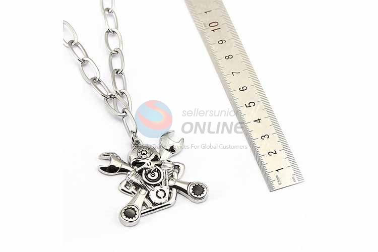 Skull Pendant Punk Zinc Alloy Jewellery Necklace