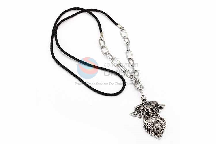 Wolf Pendant Punk Zinc Alloy Jewellery Necklace