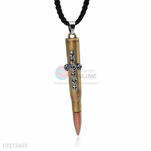 Bullet Shaped Punk Zinc Alloy Jewellery Necklace