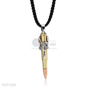 Bullet Shaped Punk Zinc Alloy Jewellery Necklace