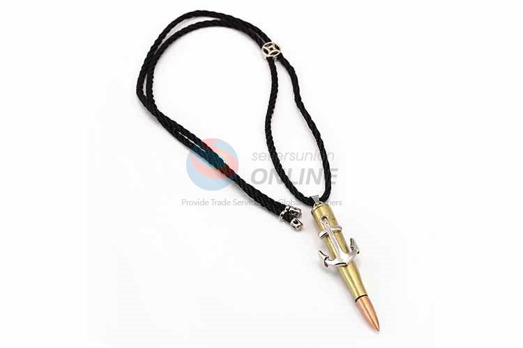 Bullet Shaped Punk Zinc Alloy Jewellery Necklace