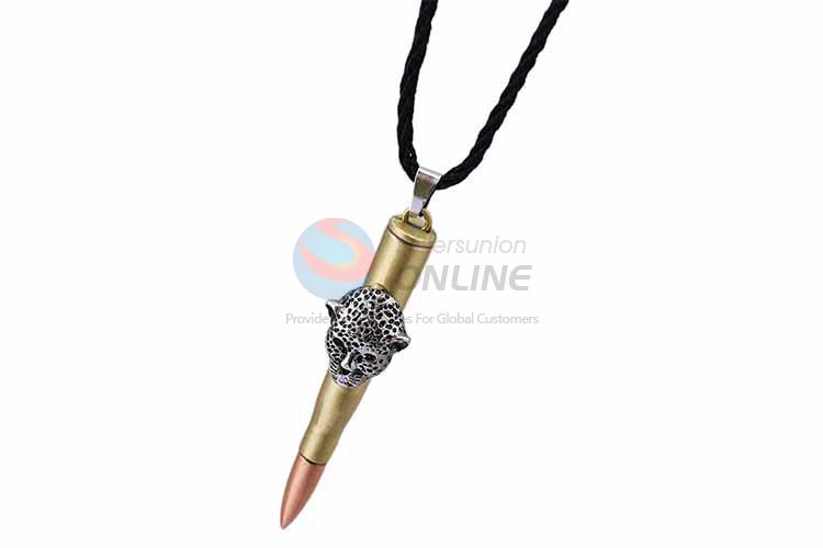 Bullet Shaped Punk Zinc Alloy Jewellery Necklace