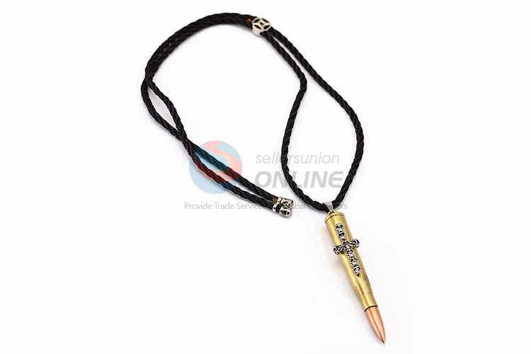 Bullet Shaped Punk Zinc Alloy Jewellery Necklace