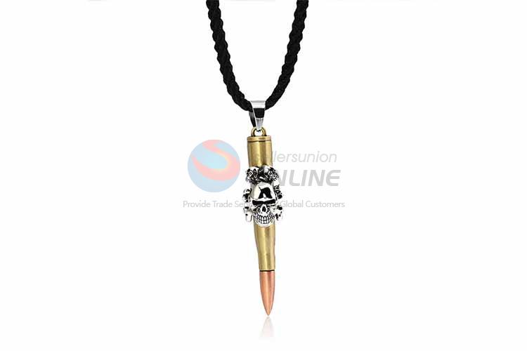 Bullet Shaped Punk Zinc Alloy Jewellery Necklace