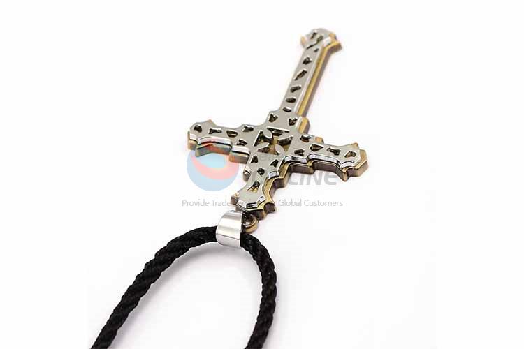 Cross Pendant Punk Zinc Alloy Jewellery Necklace