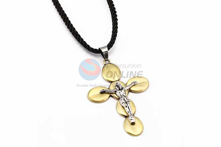 Cross Pendant Punk Zinc Alloy Jewellery Necklace